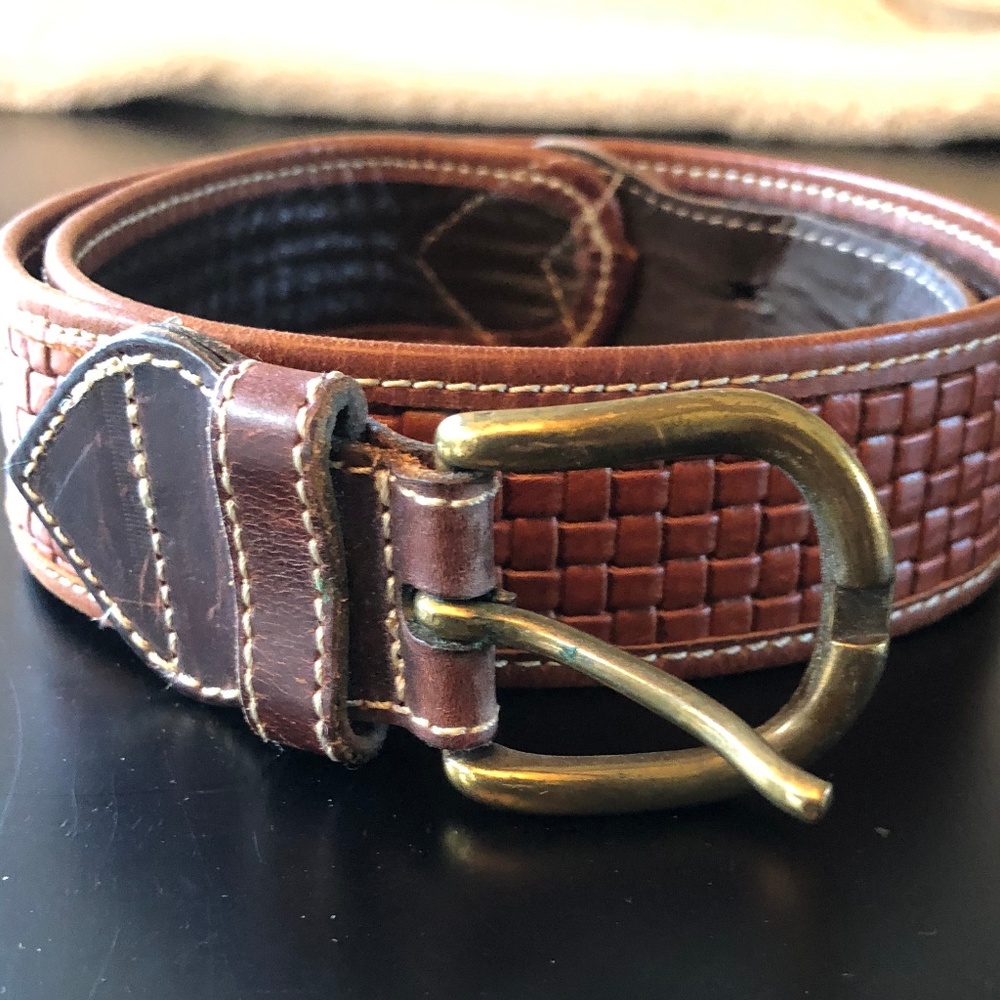 Braided Leather Belt